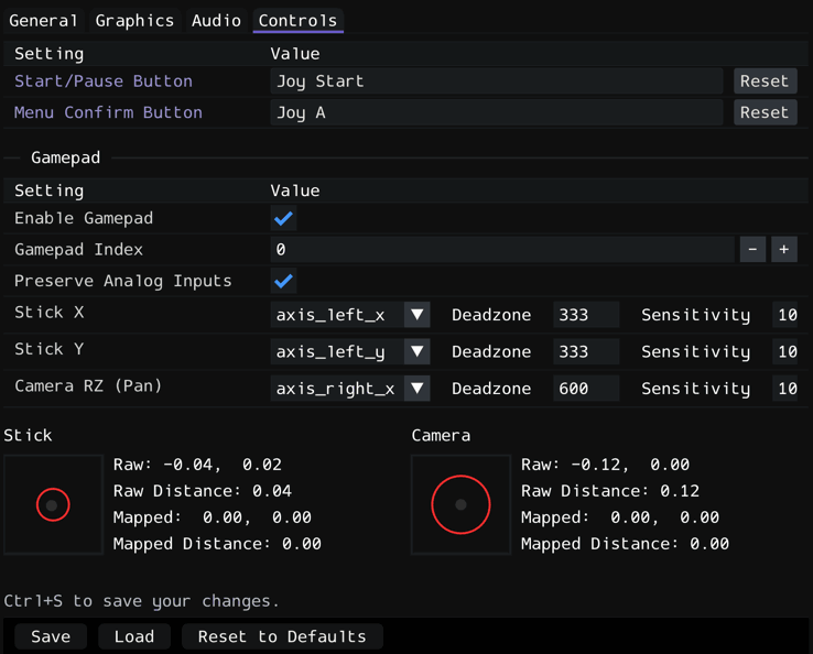 DttR Configuration Controls tab